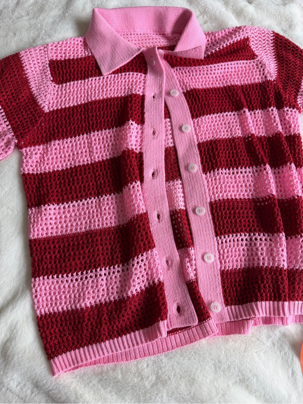 Tankaneo Knit Set Women’s Medium Red Pink - Picture 6 of 9